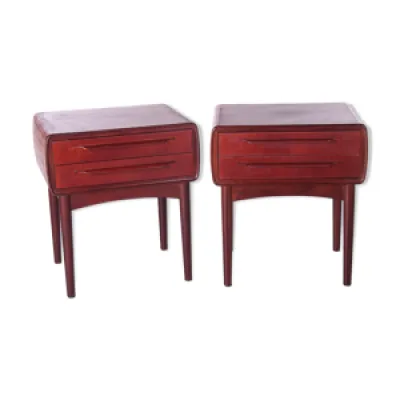 Paire tables chevet - design 1960