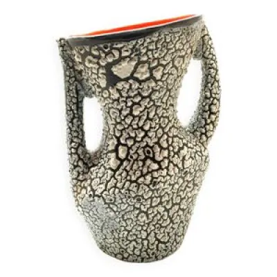 Vase 2 anse céramique - rouge