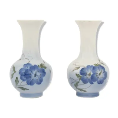 Paire de petits vases - porcelaine royal copenhague