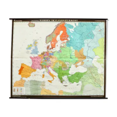 Carte de géographie - europe