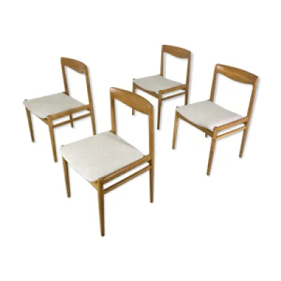 4 chaises à manger danoises - 1960