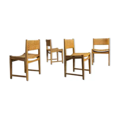 Ensemble de quatre chaises - danoises salle