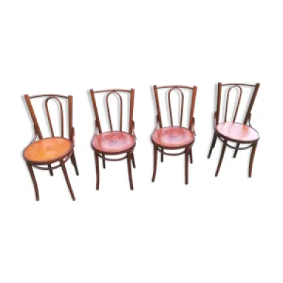 Lot de 4 chaises bistrot - art