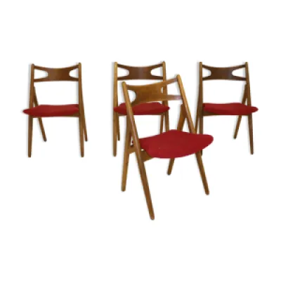 Set de 4 chaises Sawbuck