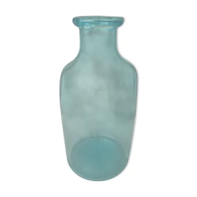 vase ou bouteille bulle - souffle bleu