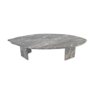 Table basse en forme - feuille marbre