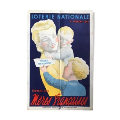 Affiche ancienne de la - 1940