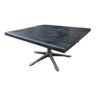 Table basse en chêne - aluminium