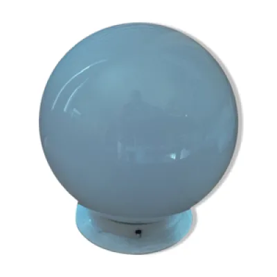 Plafonnier globe opaline - support plastique