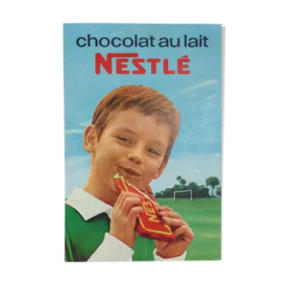 Ancienne affiche cartonnée - chocolat