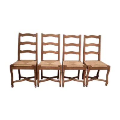 Serie de 4 chaises os - assises