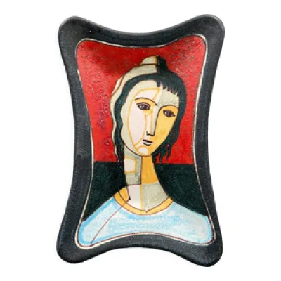 Plat en céramique italien - 1960