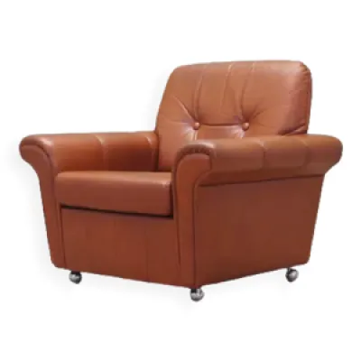 fauteuil en cuir, design - danemark