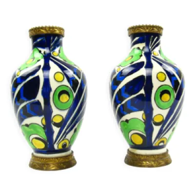 Paire vases Boch - charles catteau