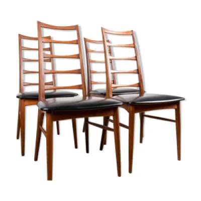 Série de 4 chaises Danoises - 1960 designer