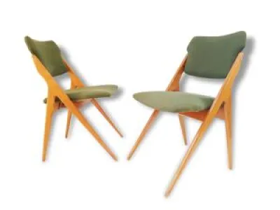 Guermonprez : paire de - 1950 chaises