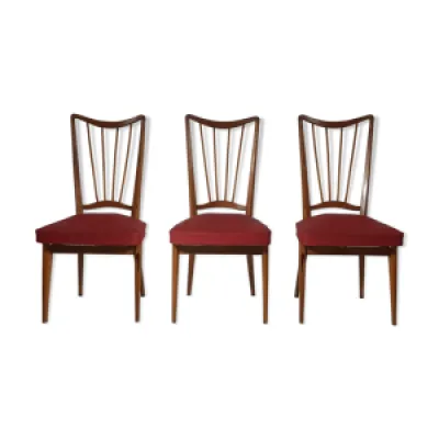 Trois chaises vintage - bois