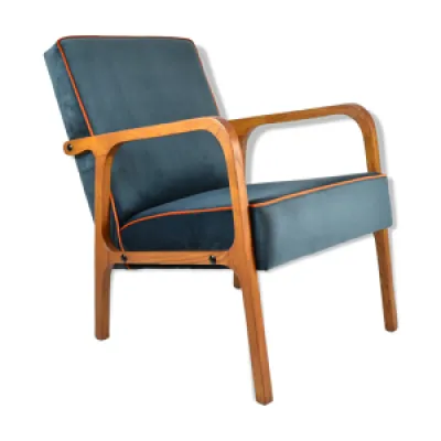 fauteuil vintage restauré - vert