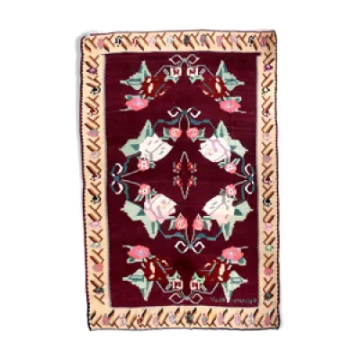 Romanian old carpet bessarabian - handmade
