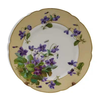 Assiette décorative - violettes