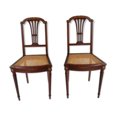 Paire de chaises Louis - xvi