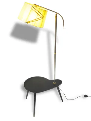 lampadaire tablette rognon - rockabilly lamp