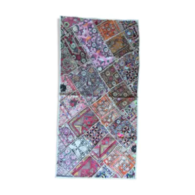 Tapis patchwork Indien - tissus