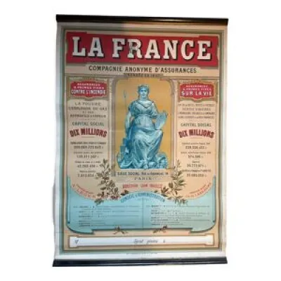 Affiche la france assurance - 1900