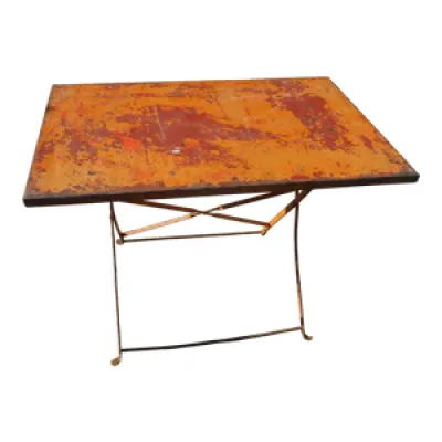 Table de jardin  rectangulaire - pliante metal