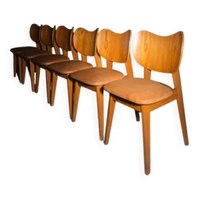 Série de 6 chaises françaises