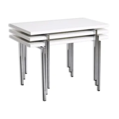 Modernist stackable tables - robert trix