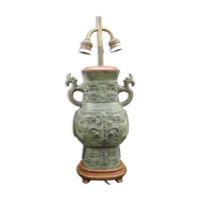 Vase hu rituel chine - lampe forme