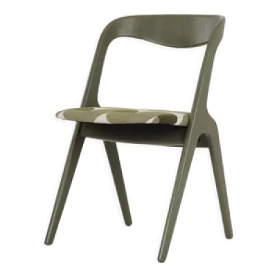 chaise vert olive, design - scandinave