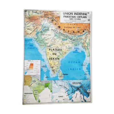 Ancienne carte mdi union - pakistan