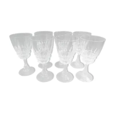 Set de 7 grands verres - verre cristal