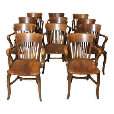 Ensemble de 11 chaises - antique bureau