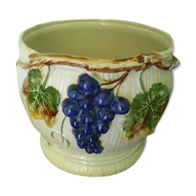 Pot de fleurs en céramique - barbotine aux