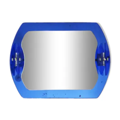 Miroir Veca bleu cobalt à 2 teintes
