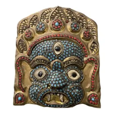 Masque rituel tibétien - tibet
