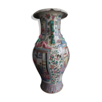 Vase chinois famille - rose