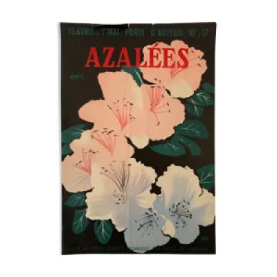 Affiche azalees eric - paris