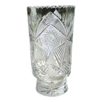 Vase en cristal de bohème - motifs
