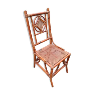 Chaise en rotin bambou