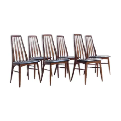 6 chaises danoises de - 1960 niels