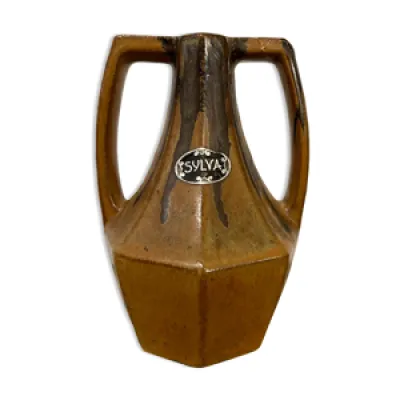 Vase grès émaillé - poterie