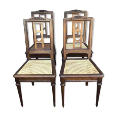 Set de 4 chaises françaises - style louis