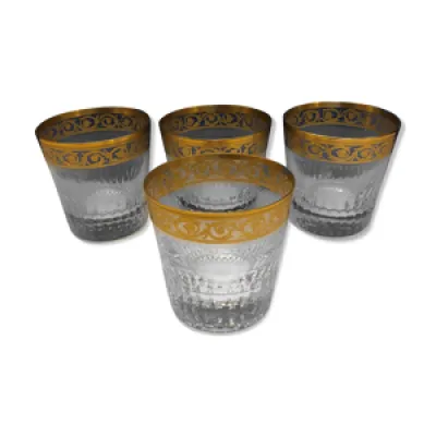 Ensemble de 4 verres - cristal saint louis