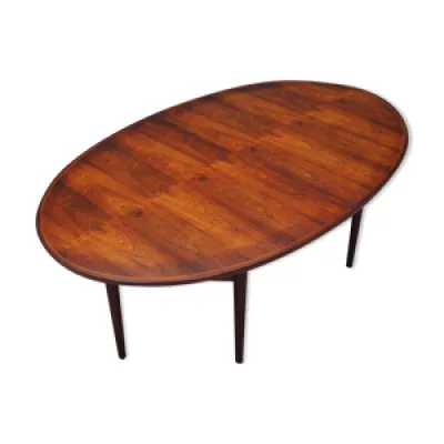 table ovale en palissandre - production