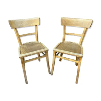 Paire de chaises bistrot - french
