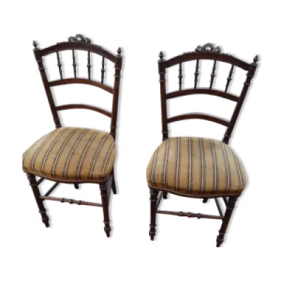 Paire chaises chambre